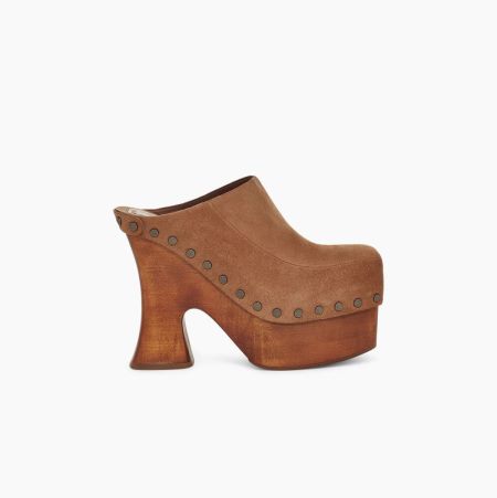 UGG Eckhaus Latta Boogie Platform - Boots Dame - Brune (NO-U576)